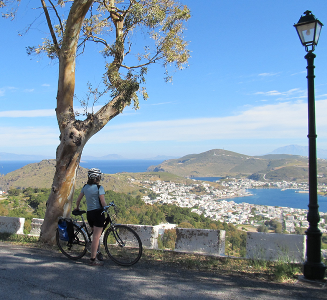fietsen op patmos