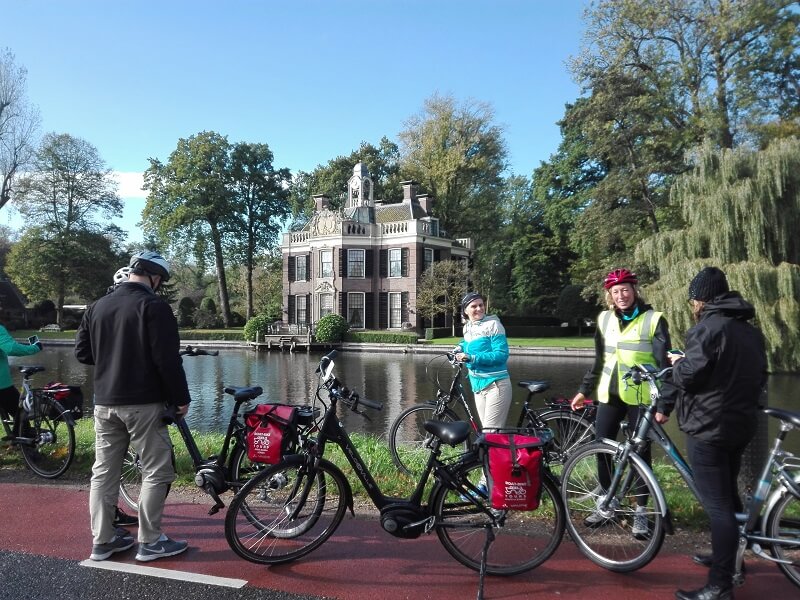 Fietser in Breukelen