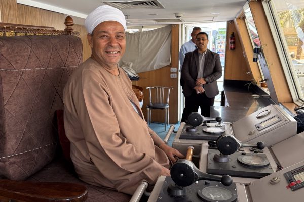 Day Captain of MS NEBU captains always dress traditional