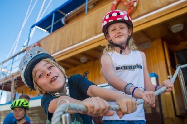 Van boord voor de fietstocht