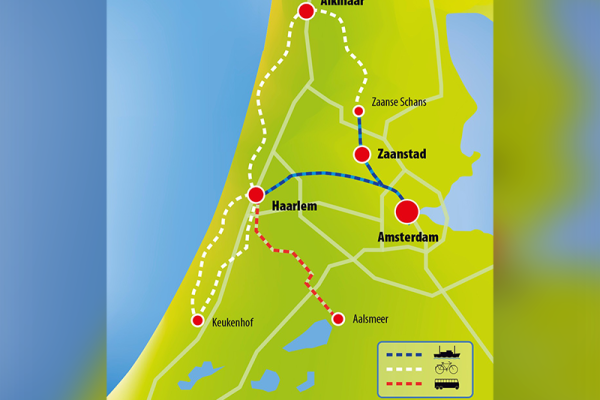  Day Tulip Tour MAG map